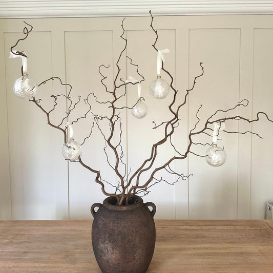 Twisted Willow Twig Branches Bunch Tall Floor Vase 115cm Brown Black Silver  Gold