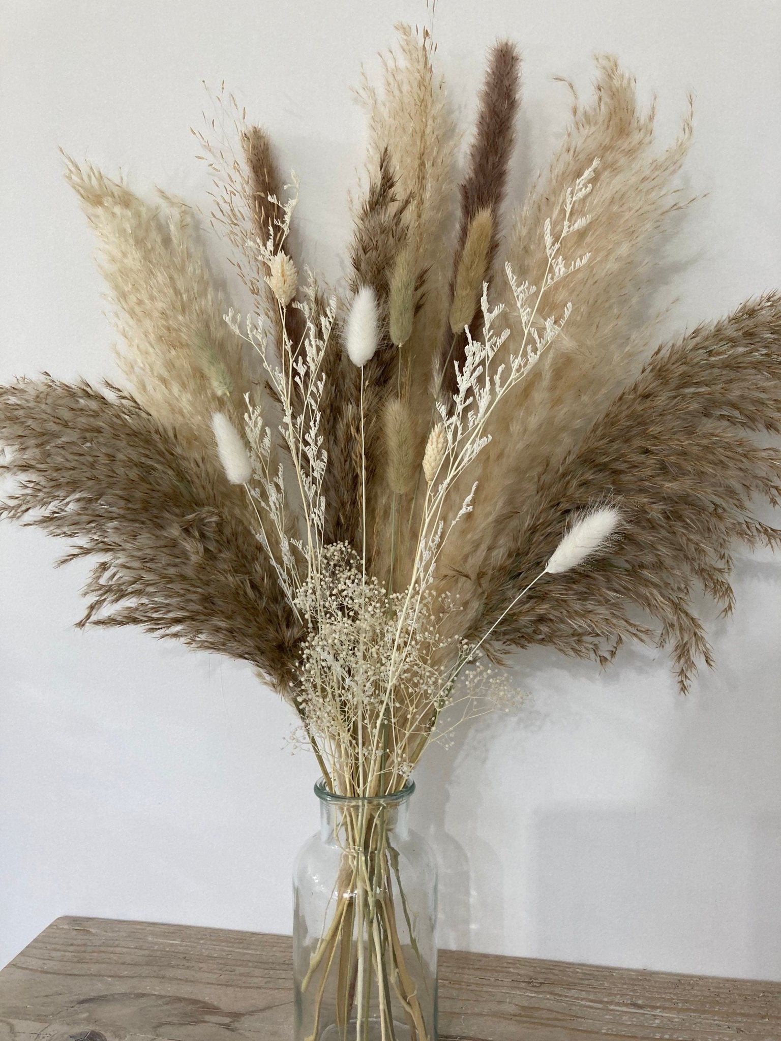 Natural Pampas Grass and Dried Flower bouquet - 60cm - Norfolk Pampas