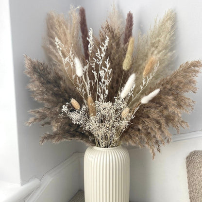 Natural Pampas Grass and Dried Flower bouquet - 70cm - Norfolk Pampas