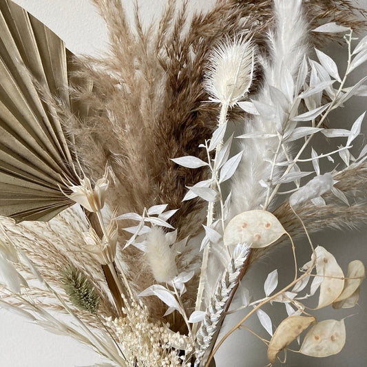 GATSBY Black & Gold Ruscus Pampas Grass Bouquet Pampas Grass Home Decor  Dried Flower Bouquets UK 