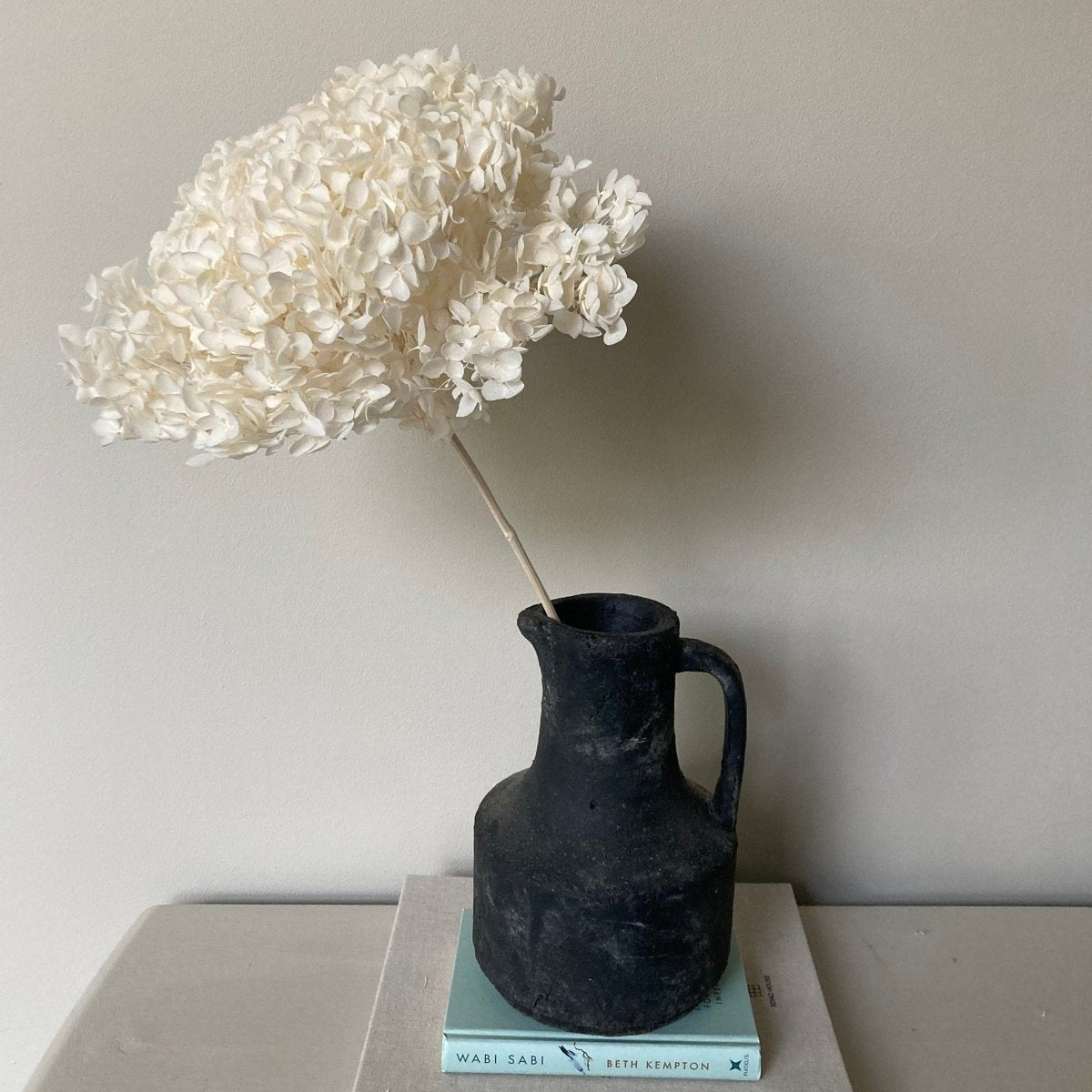 Preserved White Hydrangea - 45cm - Norfolk Pampas